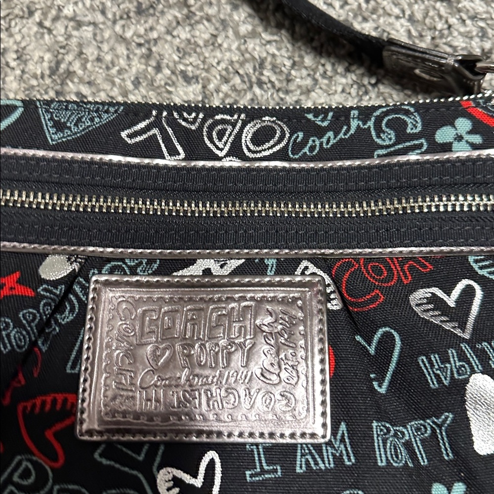 Coach Poppy Graphic Shoulder Bag - Picture 2 of 6